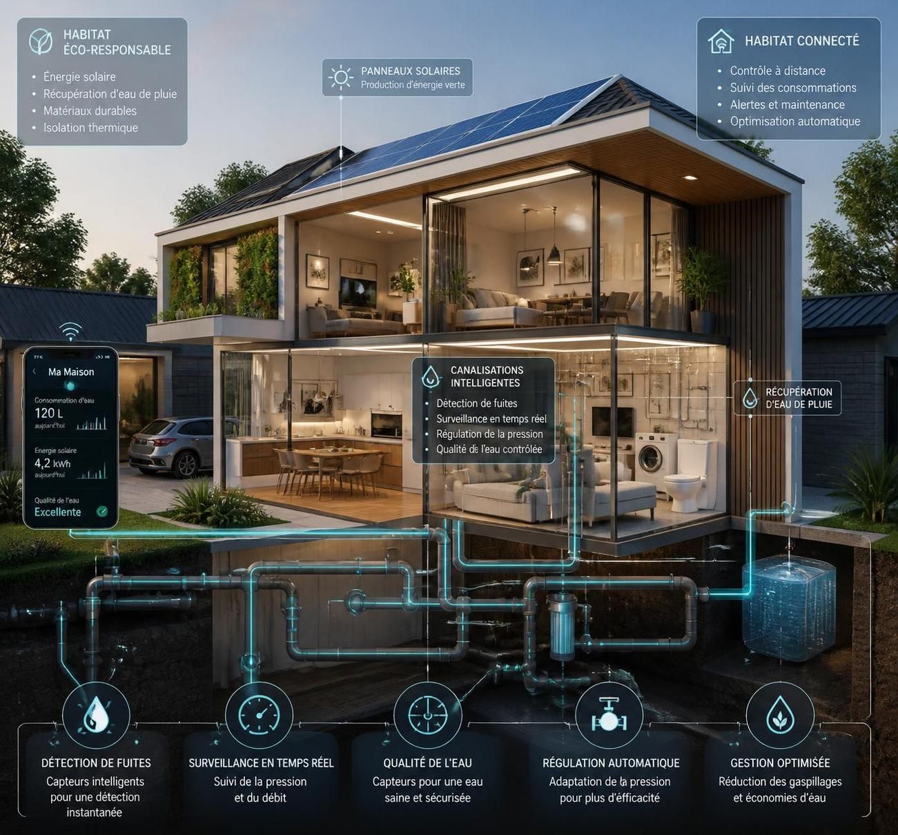 découvrez les enjeux des canalisations et réseaux dans l’habitat connecté, et comment ils révolutionnent la gestion de l’eau et de l’énergie pour un logement intelligent et durable.