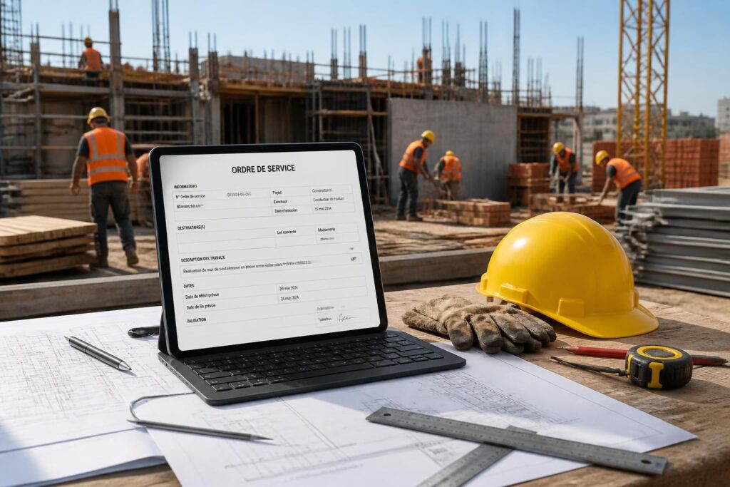 découvrez comment un modèle d'ordre de service peut vous aider à organiser et gérer vos chantiers avec efficacité, en garantissant clarté et suivi rigoureux des interventions.