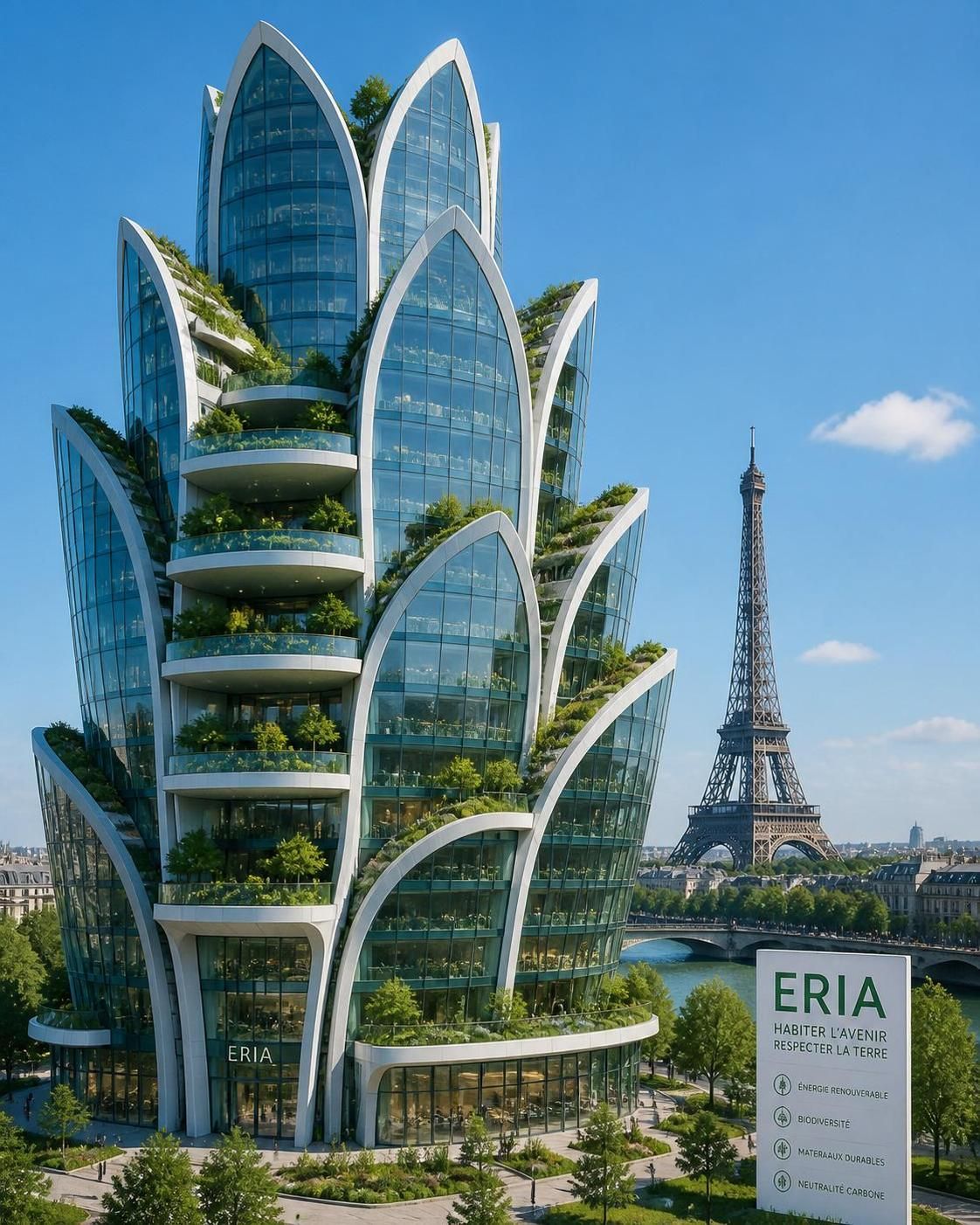 découvrez la tour eria à paris, une référence en immobilier durable alliant innovation architecturale et respect de l'environnement pour un avenir urbain responsable.