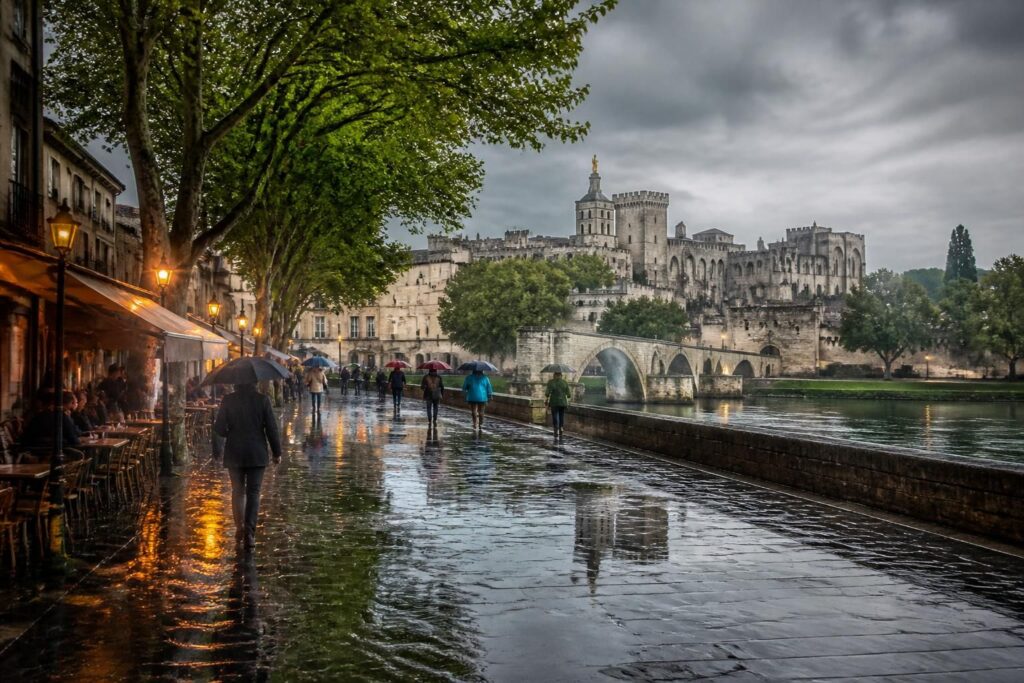 découvrez avignon sous la pluie : météo, anecdotes captivantes et tout ce qu'il faut savoir sur cette ville historique emblématique.