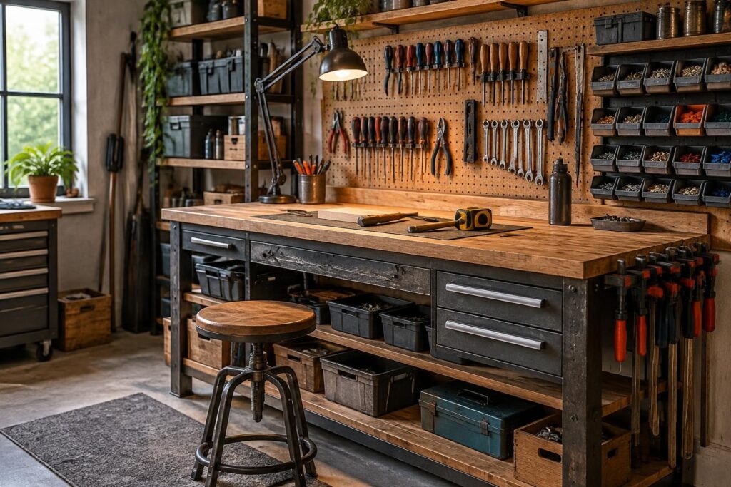 découvrez des idées pratiques pour aménager votre établi, optimiser le rangement de vos outils et créer un espace de travail fonctionnel et confortable.
