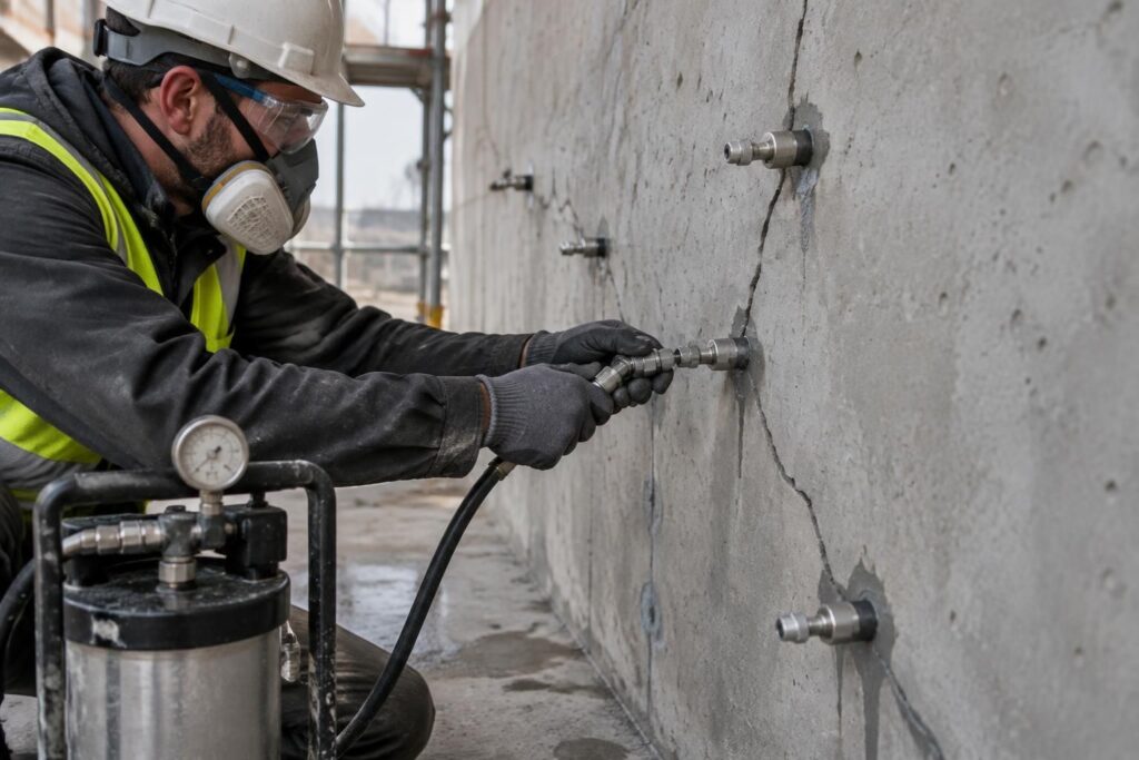 découvrez les méthodes efficaces d’injection pour traiter les fissures du béton, restaurer l’étanchéité et renforcer durablement vos structures.